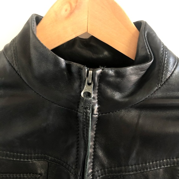 Danier Leather Black Leather Jacket - Picture 3 of 5